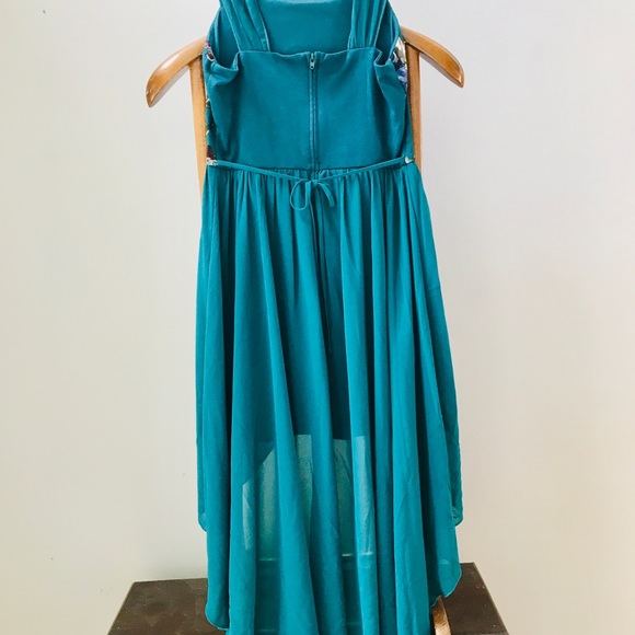 By&by teal hi lo party dress - sz 12y BNWT - Picture 4 of 8